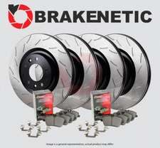 F&R BRAKENETIC Premium RS Slot Brake Rotors + Ceramic Pads BPK91427