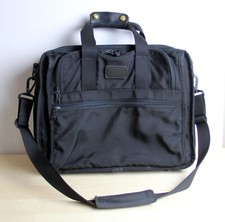 Vtg TUMI Ballistic Black Nylon Business Briefcase Travel Bag Laptop Made in USA