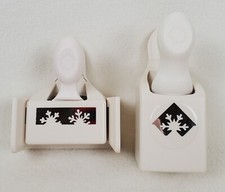 Martha Stewart Paper Punch Around the Page Set of 2 SNOWFALL Winter Holidays EUC
