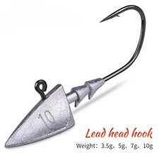 20/50pcs Triangle Jig Head Fishing Hooks Swimbait for Bass 3.5g 5g 7g 10g