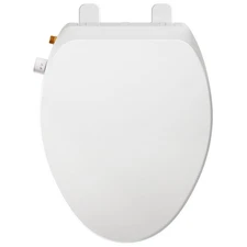 Elongated Bidet Toilet Seat – Non-Electric, Slow-Close Lid, Adjustable Water ...