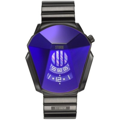 Storm Darth Herrenuhr mit blauem Zifferblatt und grauem Armband 47001/SL/B