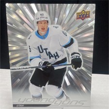 Upper Deck 2024-25 Series 2 Young Guns OUTBURST Aku Raty #458 Utah NHL