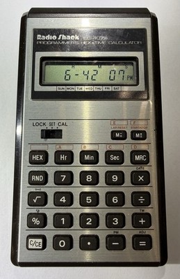 Vintage Radio Shack EC-4075 Hex Programmer Calculator Clock Japan Tested