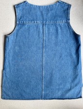 Tomorrowland Macphee Japan Premium Blue Denim Shell Top Sz 38 AU 8-10 Distressed