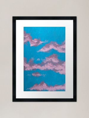 Flieder Himmel Gerahmter Kunstdruck Gerahmtes Wandbild Poster Leinwanddruck Bild