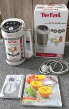 Tefal Easy Soup 1,2 L 1000 W Frullatore Zuppiera 5 Prog Bianco/Argento Scatola Ricettario