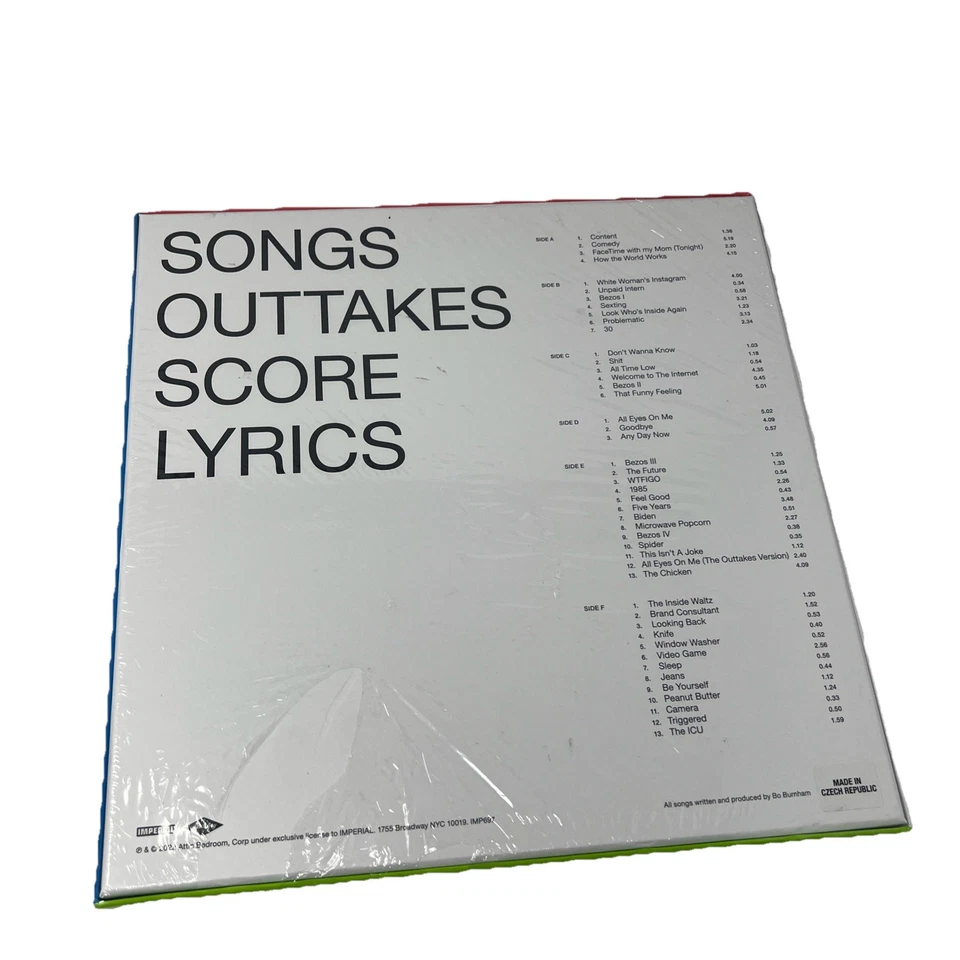 Bo Burnham the Inside Deluxe Box Set 2022 Factory Sealed RGB Triple Vinyl - Image 2 of 3