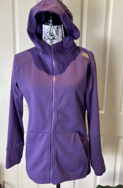 Size 12 Canterbury Zip Up Hoodie Jacket Purple 