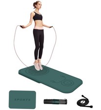 Jump Rope Mat - Shockproof Exercise Skipping Pad, All-Purpose Extra Thick Hig...