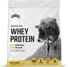Proteína de Suero de Leche Levels Vainilla 1lb - 24g Proteína Grass Fed