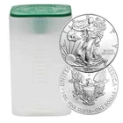 Roll of 20 - 2001 $1 American Silver Eagle 1 oz BU