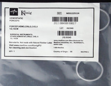 2-PK / KONIG MDS1225114 CRILE HEMOSTATS CVD 5 1/2" CURVED SERRATED FORCEPS