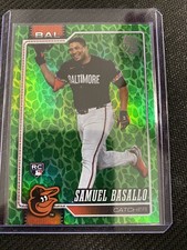 2026 Topps Series 1 Samuel Basallo RC Rookie Card Easter Holiday Green Parallel
