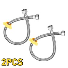2pcs Faucet Supply Line Connector G1/2 Female x G1/2 Female 24" Hose Fast Ship