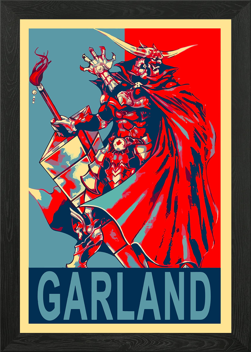 Póster de arte de pared enmarcado Guirnalda Final Fantasy lienzo impresión cuadro