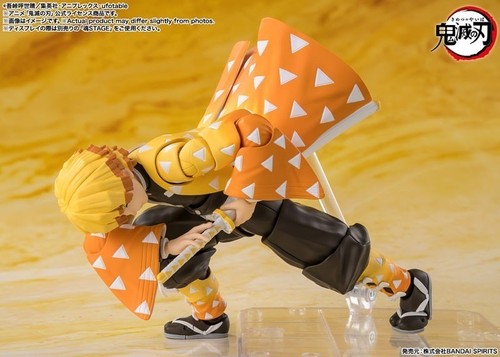 S.H.Figuarts Zenitsu Agatsuma Figure Demon Slayer Kimetsu no Yaiba PRESALE JP - Picture 2 of 4