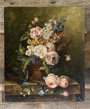 Vintage Blumenstillleben Öl auf Leinwand Terence Alexander