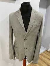 Harris Wharf London Men Gray Cotton Light Blazer Pre-Owned Size IT48 US/UK 38