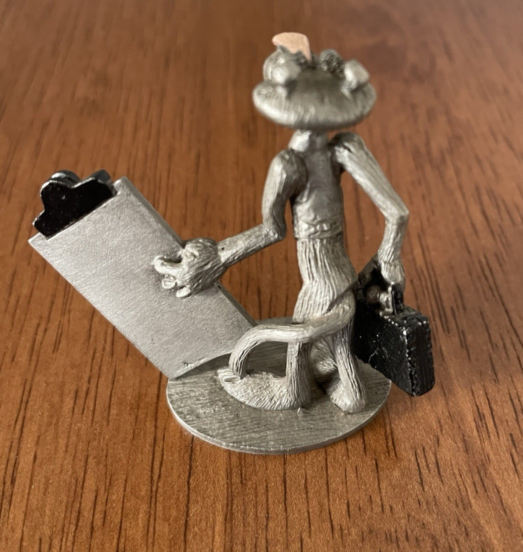 Vtg Pink Panther Pewter Salesman Figure Spoontiques 1981 UAC A95 2" tall thumbnail 7
