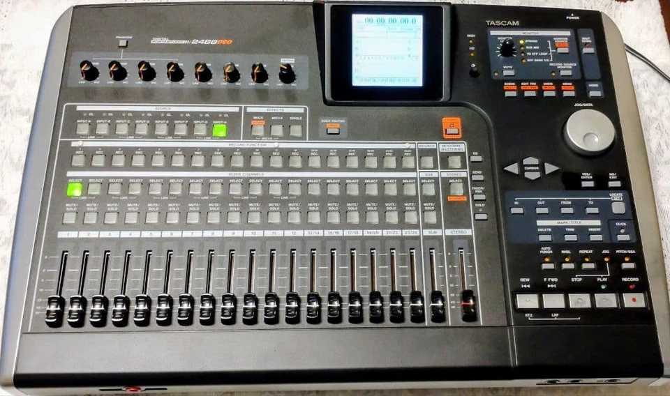 TASCAM 2488neo 24-Track Digital Recorder Tested Working Good Condition - Image 2 of 4