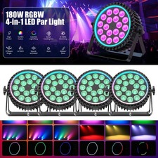 4PCS 18x10W RGBW Aluminum Alloy Par Lighting LED Stage Light DMX Party DJ Wash