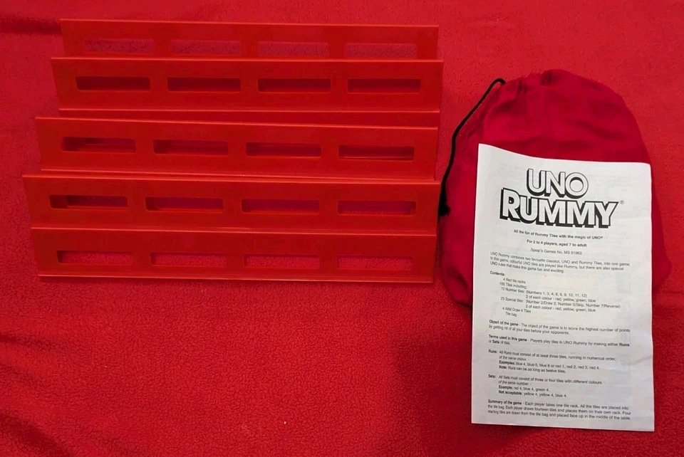 Uno Rummy Board Game Mattel Card Game Family Boardgame Toy Christmas COMPLETE - Image 3 of 3