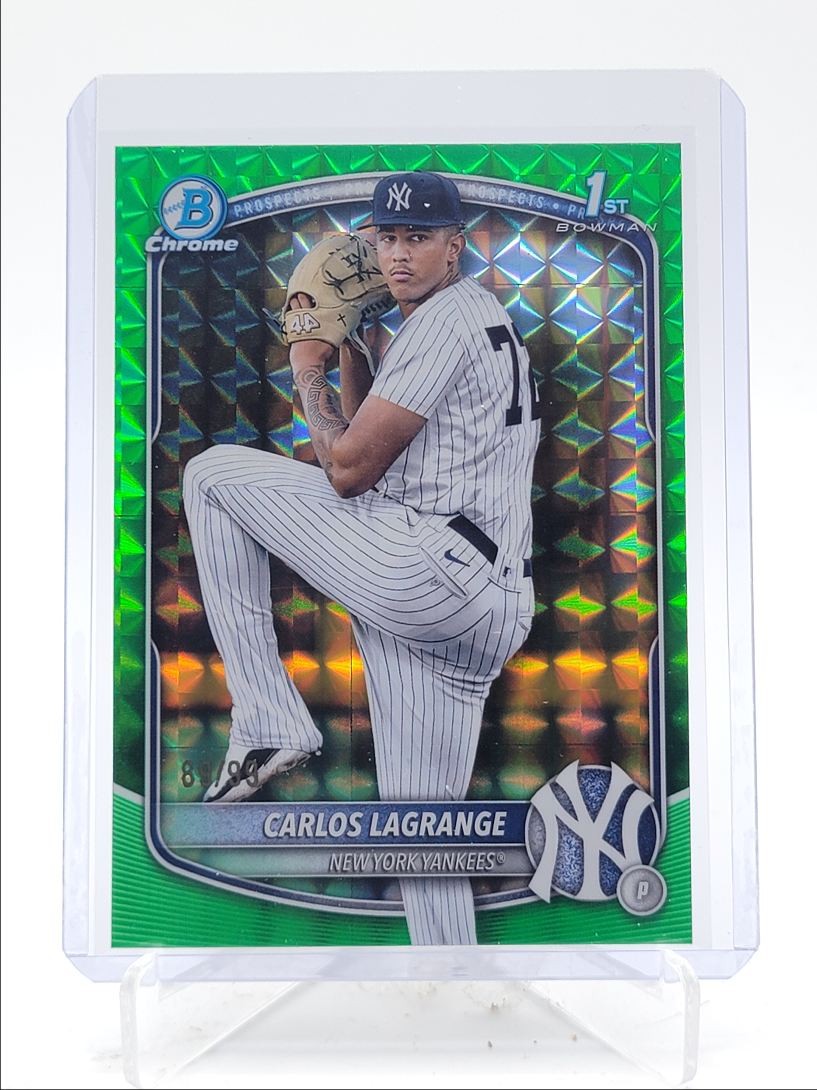 CARLOS LAGRANGE 2025 BOWMAN CHROME 1ST GREEN GEOMETRIC REFRACTOR /99 Q5461