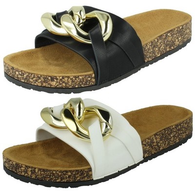 Spot On Women's Flat Casual Mules