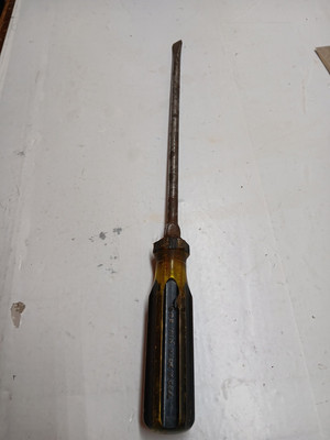 Vintage Stanley 100 Plus - 1006 12 Inch Flathead Screwdriver - Made In USA