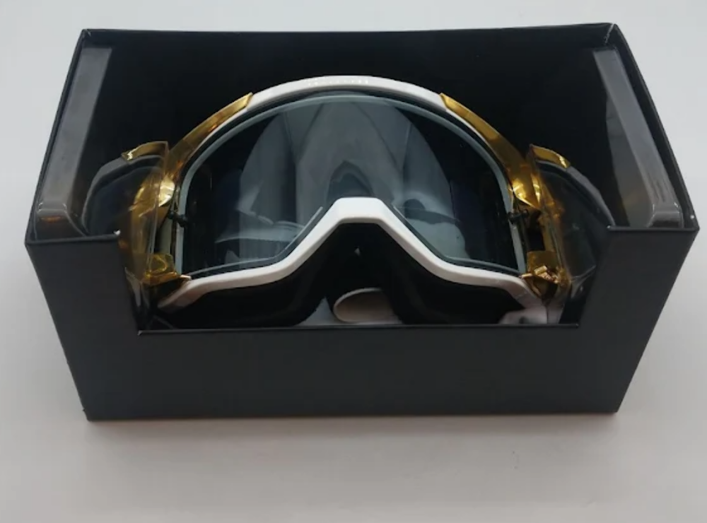 Fox Racing Vue Stray Motocross Goggles Gold/Sand 23997-001-OS | eBay