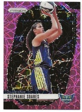 Stephanie Soares 2024 Panini Prizm WNBA Pink Velocity Prizm /79 Dallas Wings