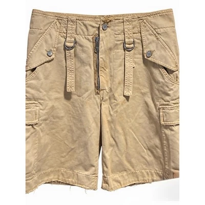 Dolce & Gabbana Y2K Tactical D-Ring Utility Cargo Shorts Beige Italia - Imagen 1 de 4