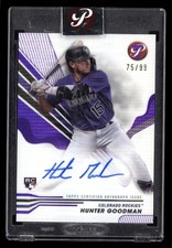 2024 Hunter Goodman Topps Pristine Purple Pulsar Refractor Auto RC /99 H2847