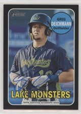 2018 Heritage Minor League Edition Real One Black 28/50 Greg Deichmann Auto 8d2