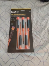 KLEIN TOOLS 5-PIECE INSULATED PRECISION SCREWDRIVER SET - NEW # 85615INS