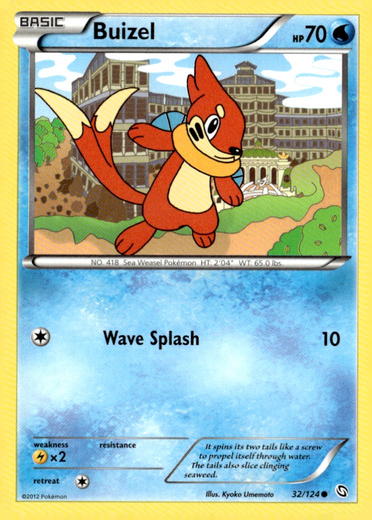 Buizel Common Dragons Exalted 32/124 Pokémon TCG