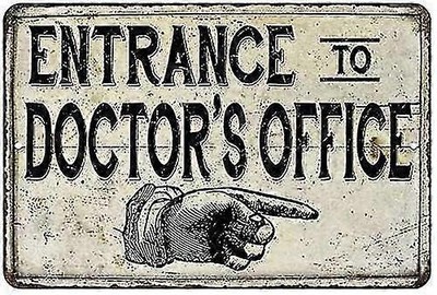 rance Doctor's Office Vintage Look Chic 8 X 12 High Gloss Metal 208120020150-ZZY