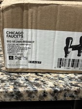 Chicago Faucets 802-VE2805-665ABCP Chrome Plate Lavatory Metering Faucet