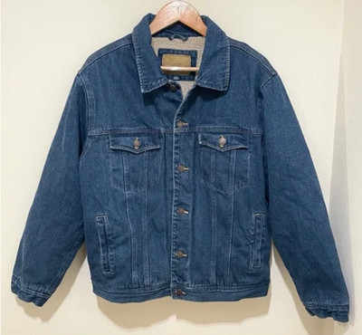 Vintage Sherpa Lined Sonoma Denim Jacket Sherpa Lining, Size L