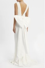 Rebecca Vallance New Davina Bow Gown In Ivory Size 0 Bridal Wedding