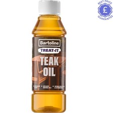 250ml Bartoline Teak Oil – Elegant Care Solution for Perfectly Conditioned Wood 39.96 per litre