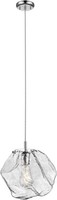Chrom Durchsichtig Moderne HäNgelampe Pendelleuchte 1X40W/E27 30X42-152 [Cm]