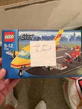 LEGO City 7732 – Avion de la Poste –Notice –– Très bon état Manque Roues Chariot