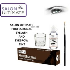 Salon Eyebrow Eyelash Tint Lasting Brow Dye Paint Cream Brown Black Full Kit Set