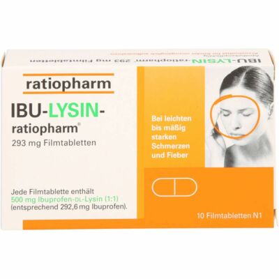 IBU-LYSIN-ratiopharm 293 mg Filmtabletten 10 St PZN16204704