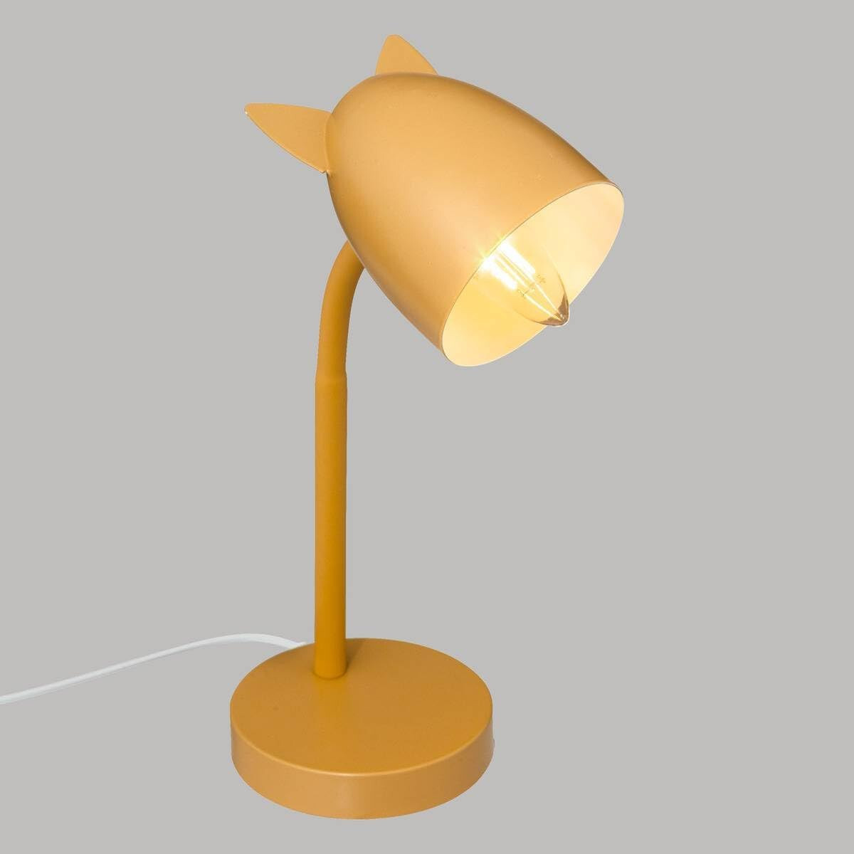 Lampe de bureau ocre enfant chat pour le coin devoirs et lecture - 2