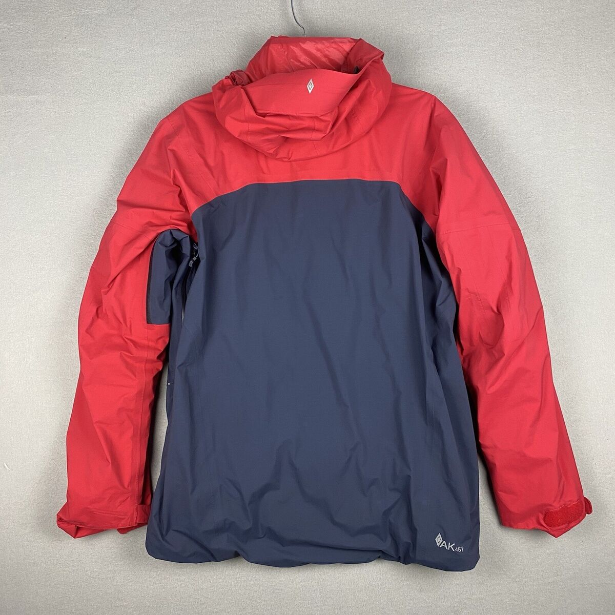 Burton AK457 Recco Down Jacket Mens Large Red Blue Gore-Tex Burton AK457 Recco Down Jacket Mens Large Red Blue Gore-Tex