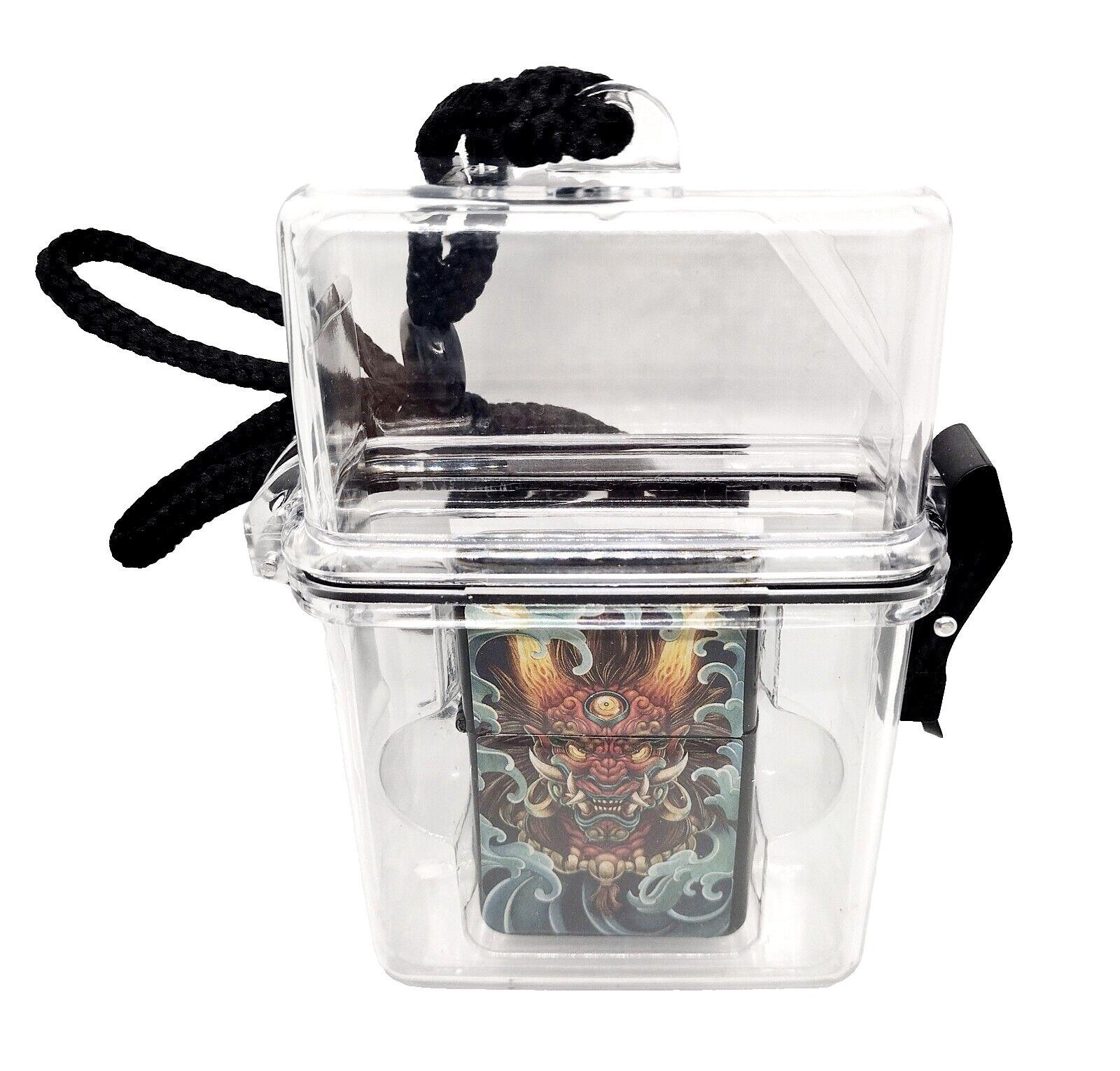 Smokezilla Survival Waterproof Cigarette Case/Demon #2 Butane Lighter Combo