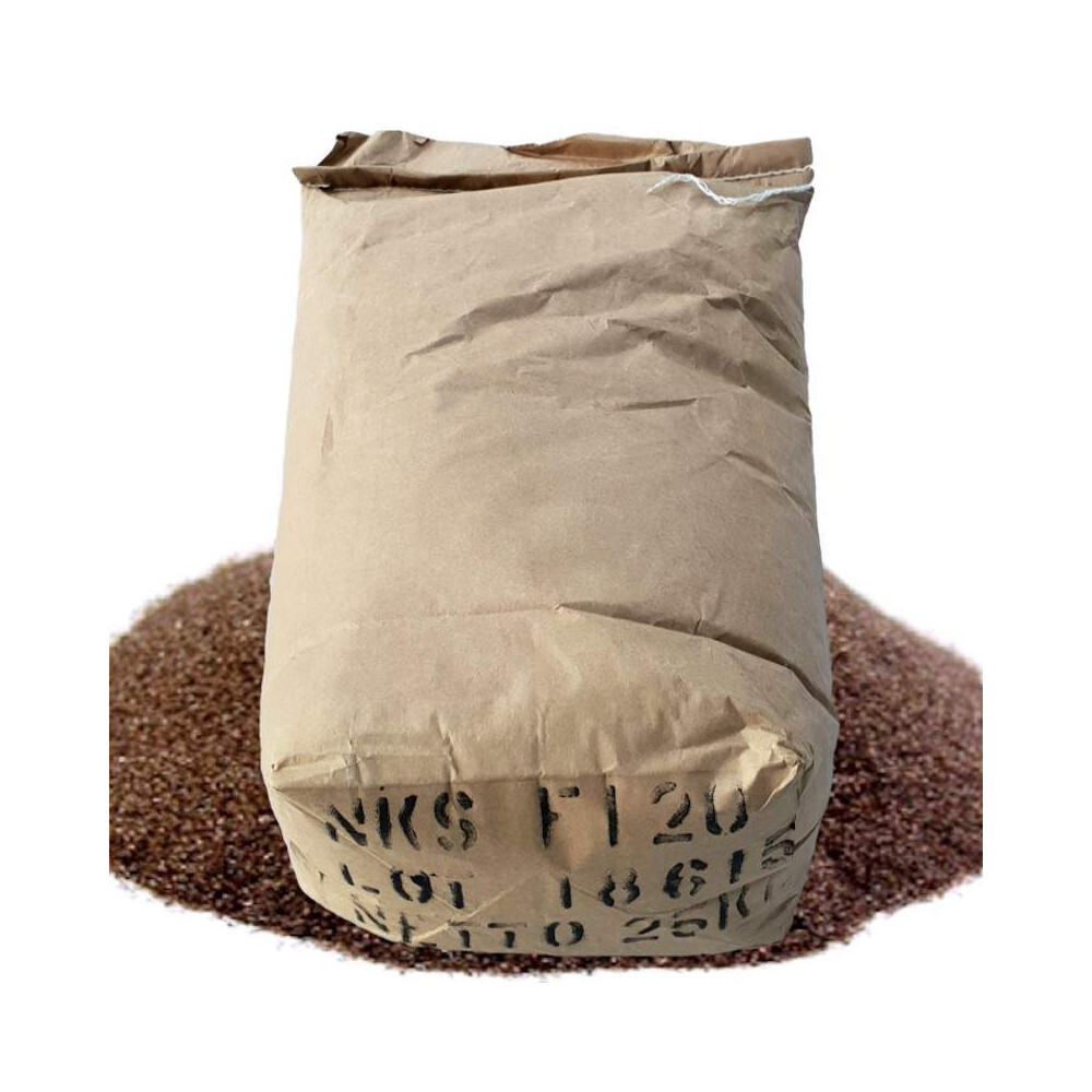Corindone rossobruno 80 Mesh - Sabbia abrasiva per sabbiatura 25Kg
